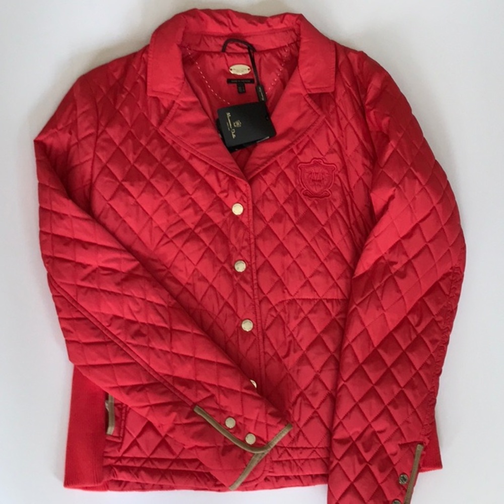 Massimo Dutti red jacket